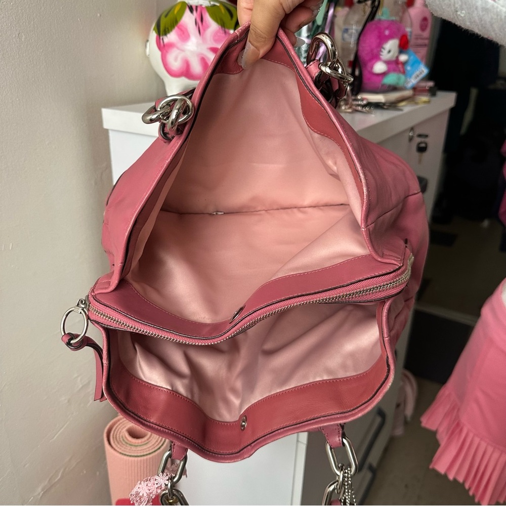 INSANE Pink Brick Colored Coach Shoulder Bag - Picture 7 of 10